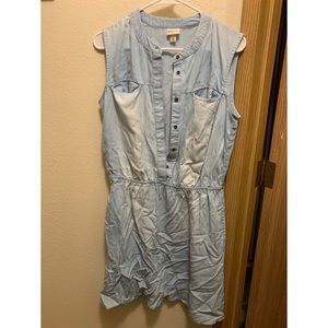 Denim Dress with Pockets